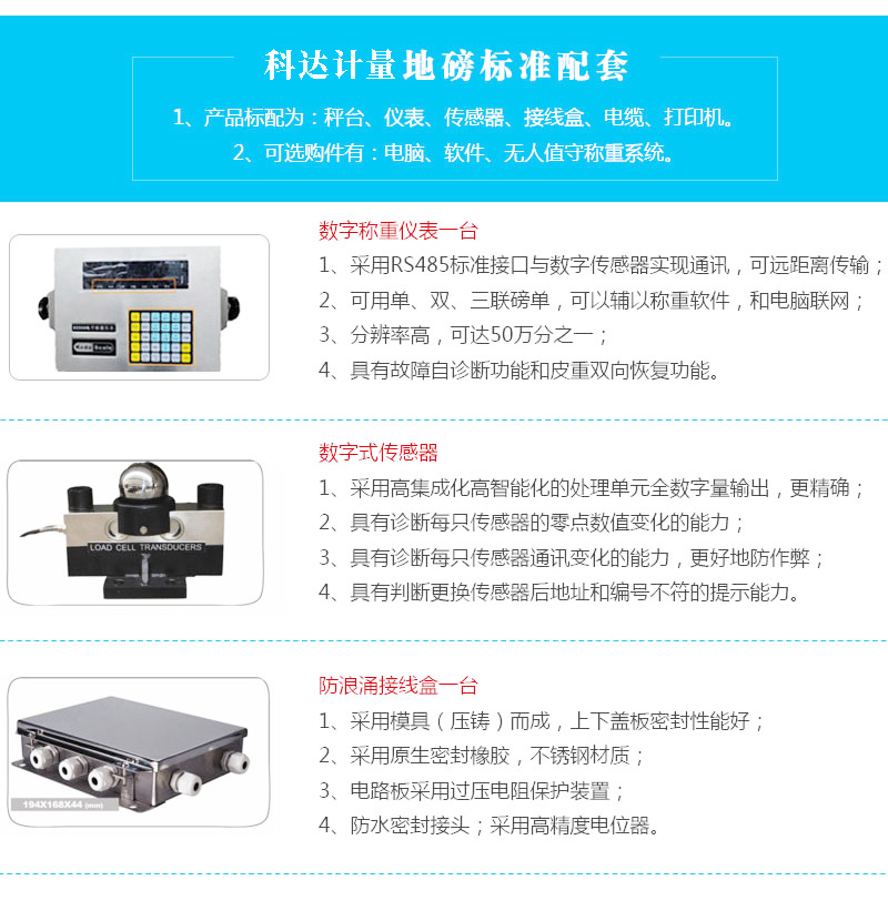 100吨地磅配件